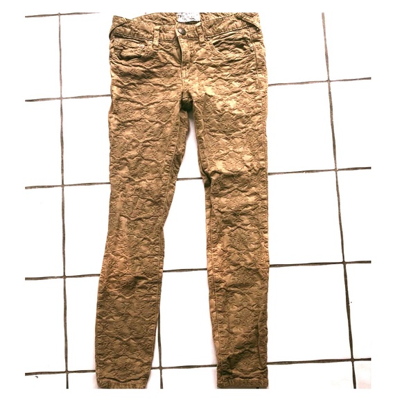 Free People Denim - Like NEW Free People Brown Embossed Pant